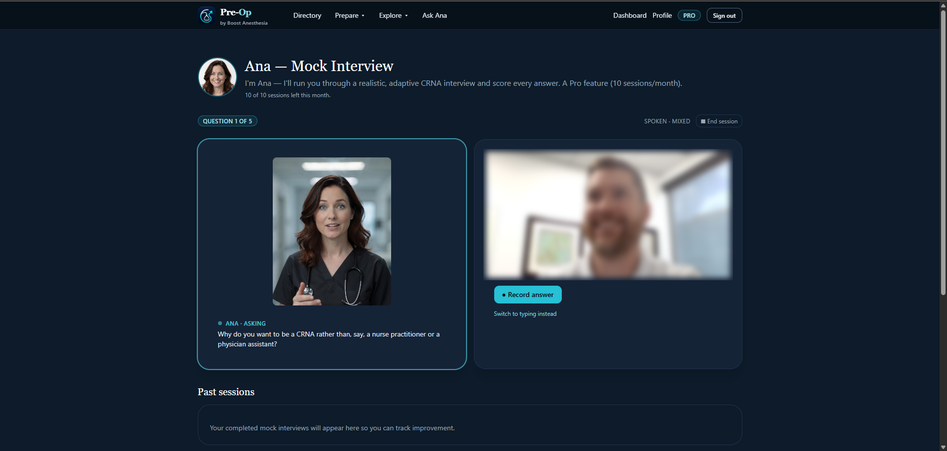 Ana · Mock Interview