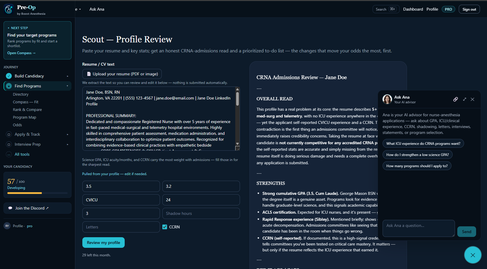 Scout · Profile Review